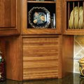 Omega National Products Maple 15 in. x 18 in. Face Frame Veneer Tambour Door and Track Kit 67.2A.15.4V